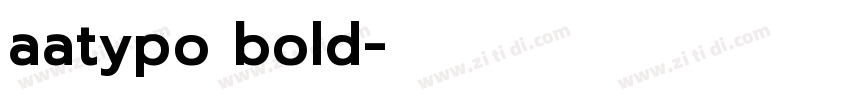 aatypo bold字体转换